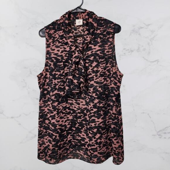 CAbi Tops - CAbi #375 9-5 Blouse XL Animal Print